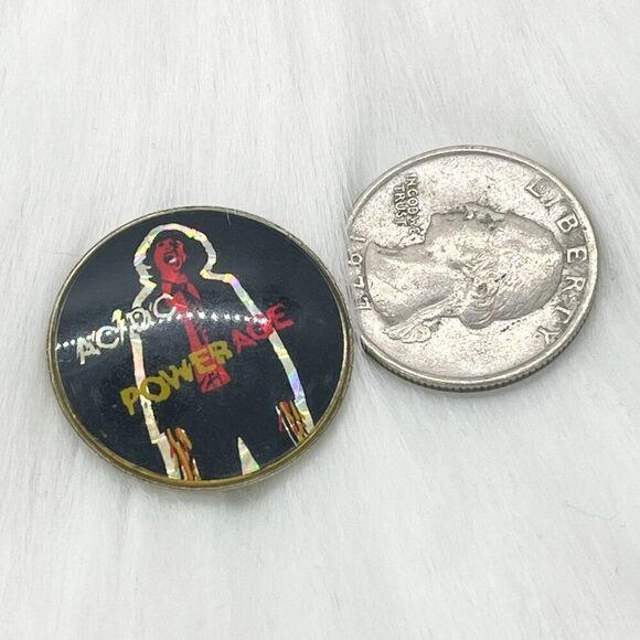 🔮‎ 5/$25 Vintage AC/DC Powerage Pin - Picture 2 of 2